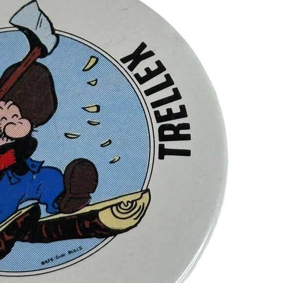 Vintage Trelleborg Trellek Button Pin - Picture 5 of 11